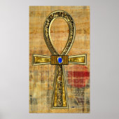 Ägyptisches Ankh-Kreuz Poster (Vorne)