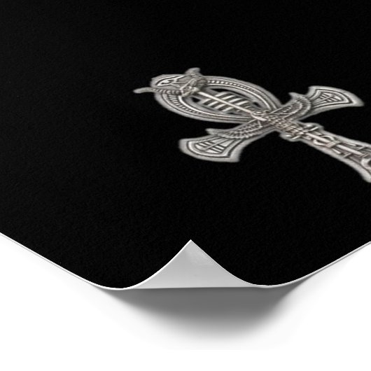 Ägyptisches Ankh-Poster Poster (Ecke)