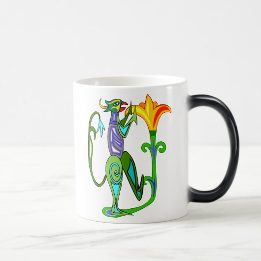 Ägyptisches Art Deco mit Lotus-Blume-Tasse Verwandlungstasse (Rechts)