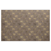 ägyptisches Auge auf braun Stoff (Fat Quarter (45,7 x 55,9 cm))