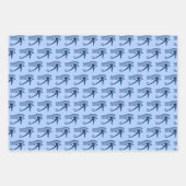 Ägyptisches Auge des Horus Blue Amulet Geschenkpapier Set (Vorderseite 2)