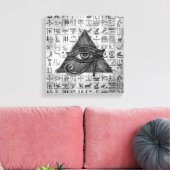 Ägyptisches Auge des Horus - digitale Kunst des Wa Leinwanddruck (Insitu (Wohnzimmer))