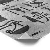 Ägyptisches Auge des Horus - digitale Kunst des Wa Poster (Ecke)