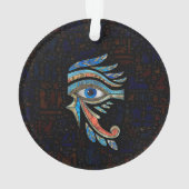Ägyptisches Auge des Horus - Edelsteine und Gold Ornament (Rückseite)