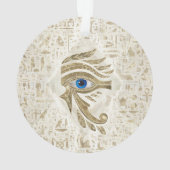 Ägyptisches Auge des Horus - Gold und Perle Ornament (Rückseite)
