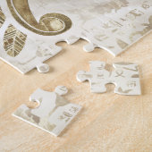 Ägyptisches Auge des Horus - Gold und Perle Puzzle (Seite)