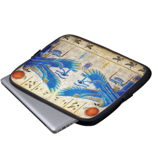 Ägyptisches Auge des Horus IV Art Laptop-Sieb Laptopschutzhülle (Vorne Knopf)