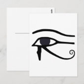 ÄGYPTISCHES AUGE DES HORUS POSTKARTE (Vorne/Hinten)
