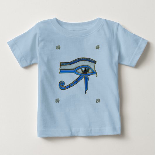 Ägyptisches Auge des Horus Säugling des antiken Ku Baby T-shirt (Vorderseite)