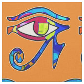 Ägyptisches Auge des Horus Stoff (Nahaufnahme)