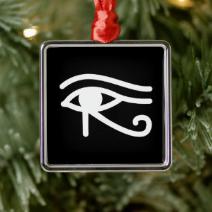 Ägyptisches Auge des Horus-Symbols Ornament Aus Metall