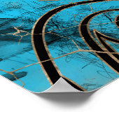 Ägyptisches Auge des Horus - Wadjet - gemischte Me Poster (Ecke)