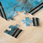 Ägyptisches Auge des Horus - Wadjet - gemischte Me Puzzle (Seite)