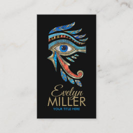 Ägyptisches Auge des Horus - Wadjet-Ornament Visitenkarte