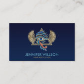 Ägyptisches Auge des Horus - Wadjet-Ornament Visitenkarte (Vorderseite)