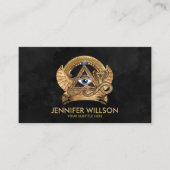 Ägyptisches Auge des Horus - Wadjet-Ornament Visitenkarte (Vorderseite)