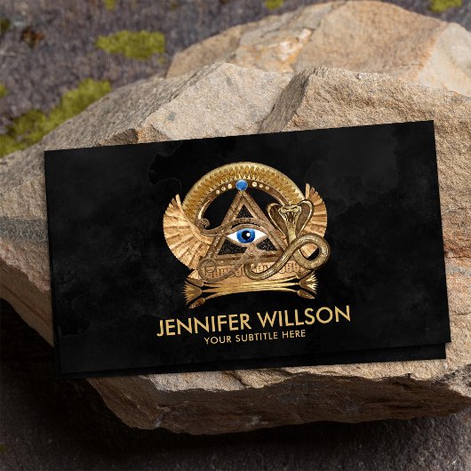 Ägyptisches Auge des Horus - Wadjet-Ornament Visitenkarte