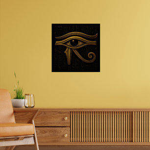 Ägyptisches Auge des Horusposters - Matte Print Poster