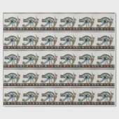 Ägyptisches Auge des Horuswrapping-Papiers Geschenkpapier (Flach)