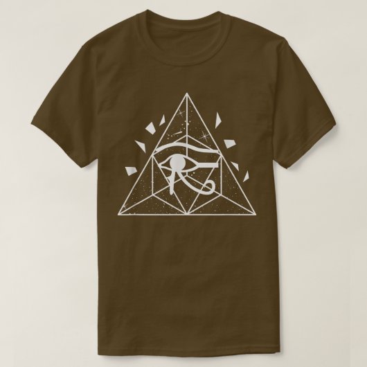Ägyptisches Auge Horus Ägyptische Hieroglyphics An T-Shirt (Design vorne)