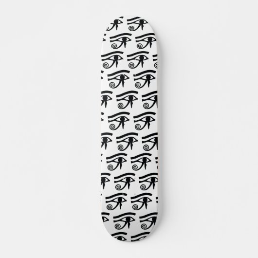 Ägyptisches Auge Horus hieroglyphischen Musters Skateboard (Vorne)