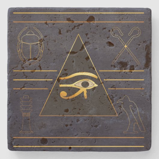 Ägyptisches Auge Steinuntersetzer (Vorderseite)