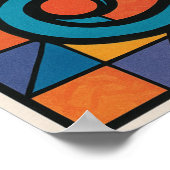 Ägyptisches Auge von Horus - Modernes Abstrakt Poster (Ecke)