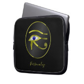 Ägyptisches Auge von Horus Ra personalize Laptop Laptopschutzhülle (Vorderseite Links)