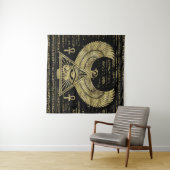 Ägyptisches Auge von Horus - Wadjet Gold und Wandteppich (Beispiel (Horizontal))