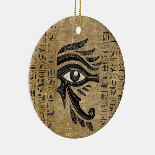 Ägyptisches Auge von Horus - Wadjet Keramik Ornament (Rechts)