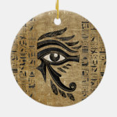 Ägyptisches Auge von Horus - Wadjet Keramik Ornament (Hinten)