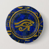 Ägyptisches Auge von Horus - Wadjet Lapislazuli Button (Vorderseite)