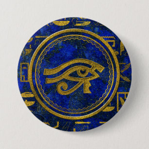 Ägyptisches Auge von Horus - Wadjet Lapislazuli Button