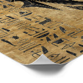 Ägyptisches Auge von Horus - Wadjet Poster (Ecke)