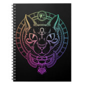 Ägyptisches Bastet-Katze Horus-Skarabäus Ägyptisch Notizblock (Vorderseite)