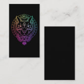 Ägyptisches Bastet-Katze Horus-Skarabäus Ägyptisch Visitenkarte (Vorne/Hinten)