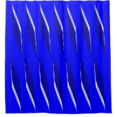 Ägyptisches blaues Muster Duschvorhang (Vorderseite)