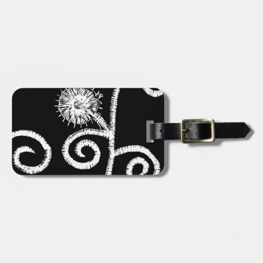 Ägyptisches Blumendesign Gepäckanhänger (Vorderseite horizontal)