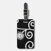 Ägyptisches Blumendesign Gepäckanhänger (Vorderseite vertikal)