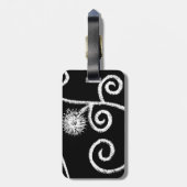 Ägyptisches Blumendesign Gepäckanhänger (Rückseite vertikal)