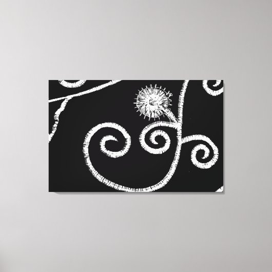 Ägyptisches Blumendesign Leinwanddruck (Vorderseite)