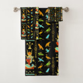 Ägyptisches dekoratives Muster Badhandtuch Set (Insitu)