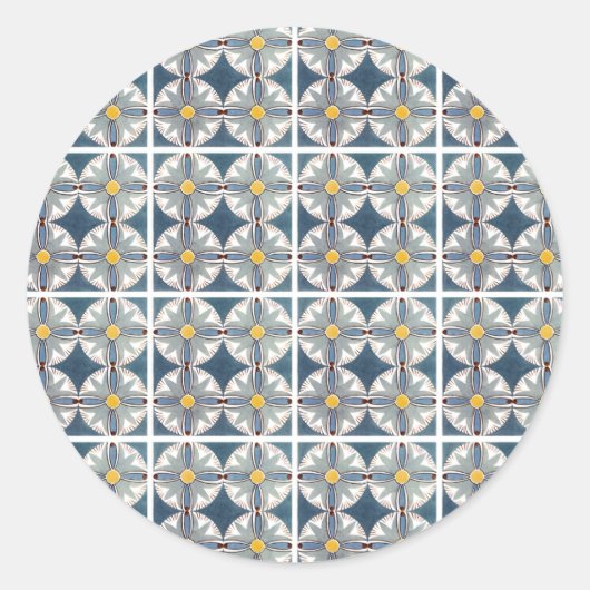 Ägyptisches Design #10 in Emporio Moffa Runder Aufkleber (Vorderseite)