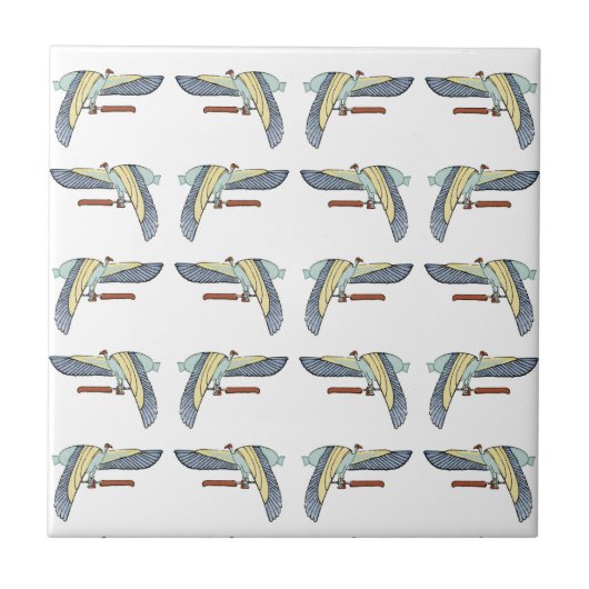 Ägyptisches Design #12 in Emporio Moffa Fliese (Vorderseite)