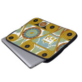 Ägyptisches Design #1 bei Emporio Moffa Laptopschutzhülle (Vorne Knopf)