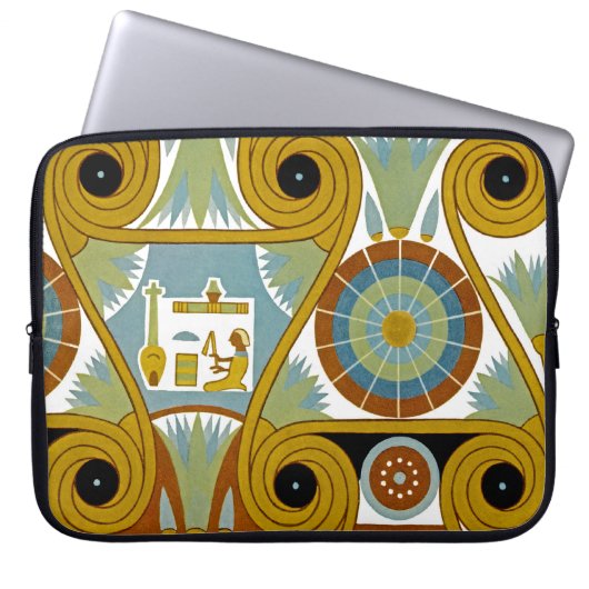 Ägyptisches Design #1 bei Emporio Moffa Laptopschutzhülle (Vorderseite)