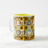 Ägyptisches Design #1 bei Emporio Moffa Zweifarbige Tasse (Vorderseite Links)