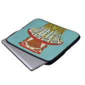 Ägyptisches Design #3 in Emporio Moffa Laptopschutzhülle (Vorne Knopf)