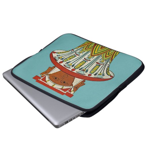 Ägyptisches Design #3 in Emporio Moffa Laptopschutzhülle (Vorne Knopf)
