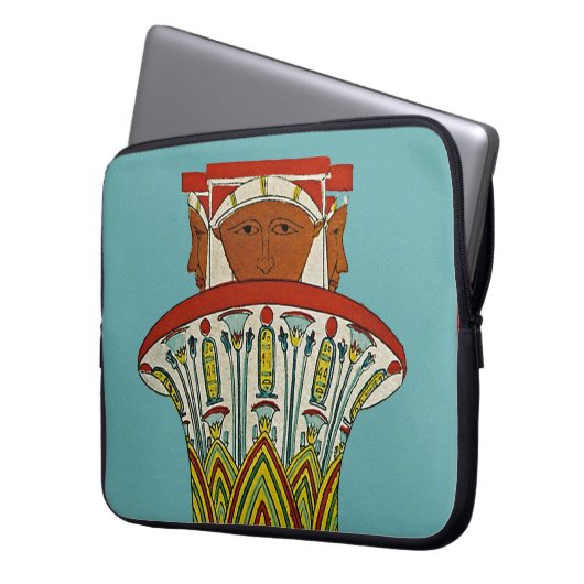 Ägyptisches Design #3 in Emporio Moffa Laptopschutzhülle (Vorderseite Links)